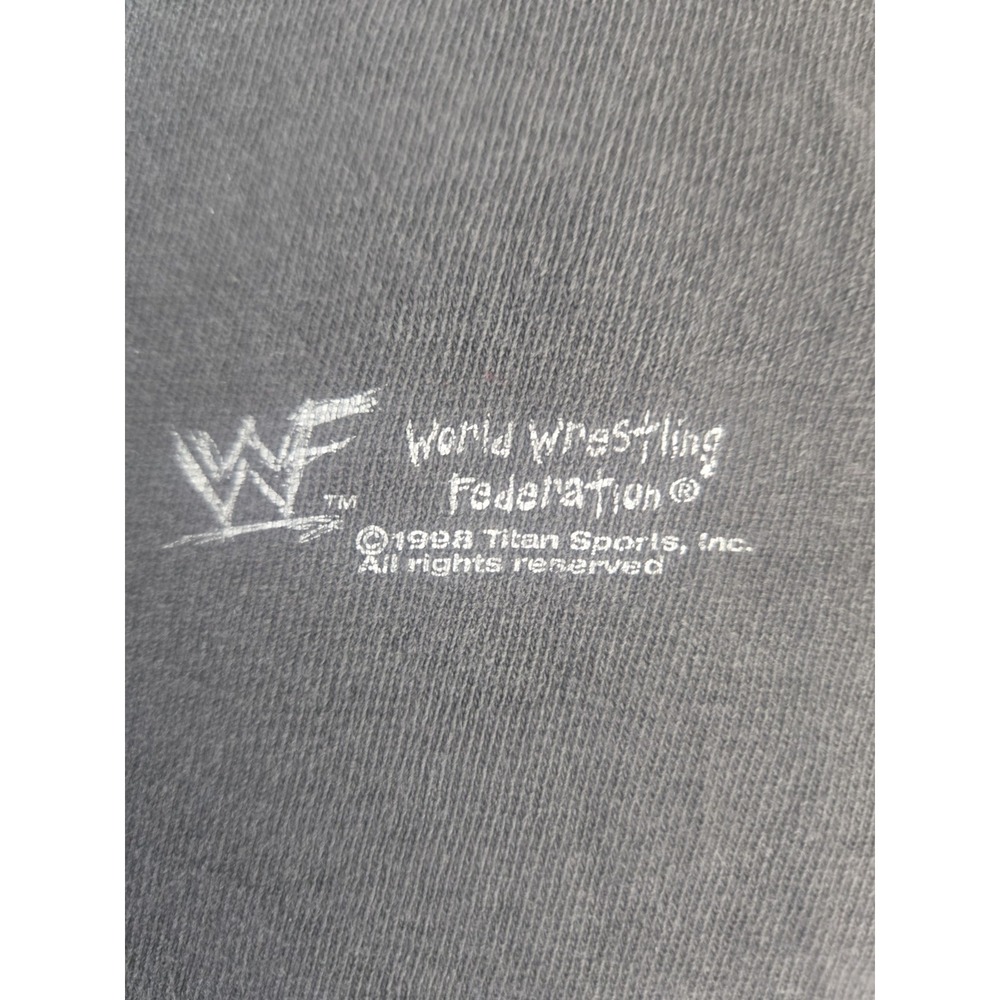 Vintage 90s Stone Cold Steve Austin Bottom Line Sleeveless Thrasher Sz Xl Wwf/e‎ - Picture 4 of 10